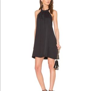 REVOLVE Black Woven Halter Dress